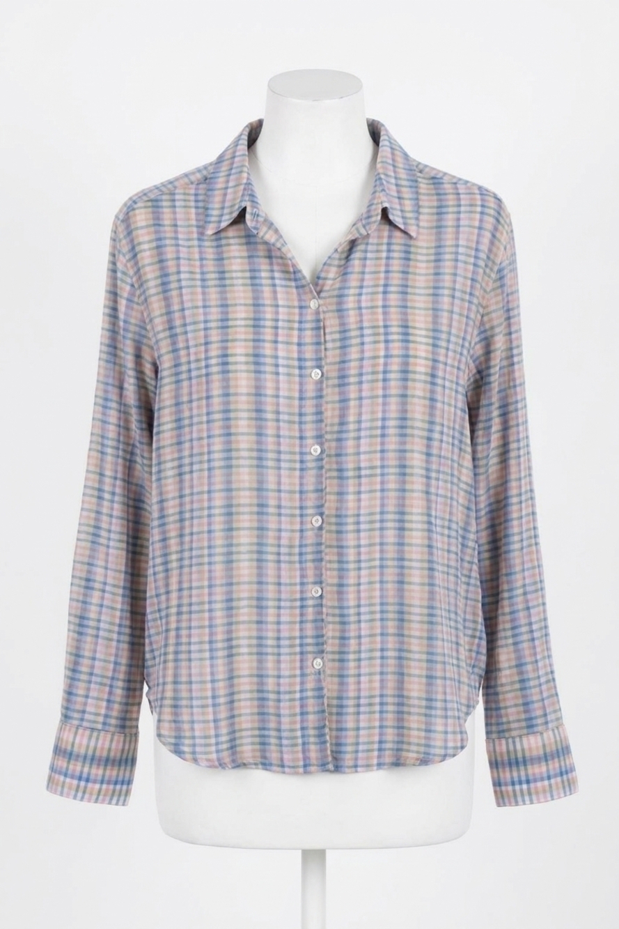 NEW XIRENA women's bayou jace shirt in blue